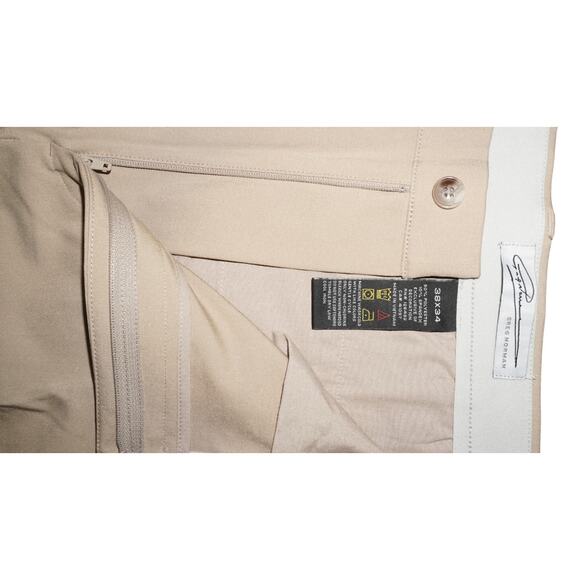 Greg Norman Ultimate Travel Pants Black & Khaki 38x34 Performance Stretch NWT - Picture 5 of 15